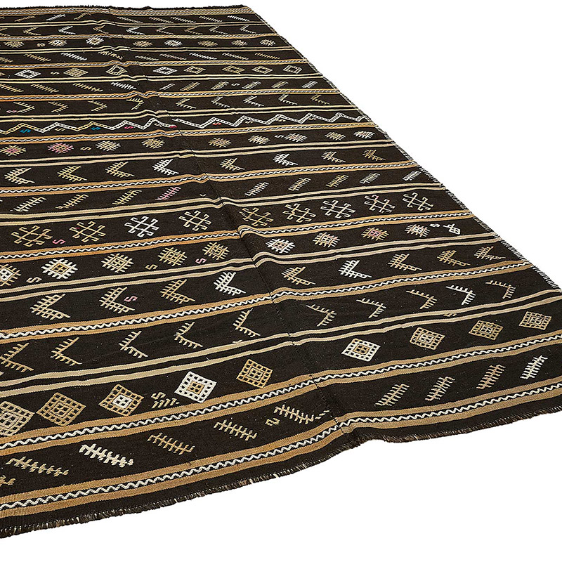 Vintage Anatolian Kilim Rug - 6' 4" x 10' 11" (76" x 131") - K0093683