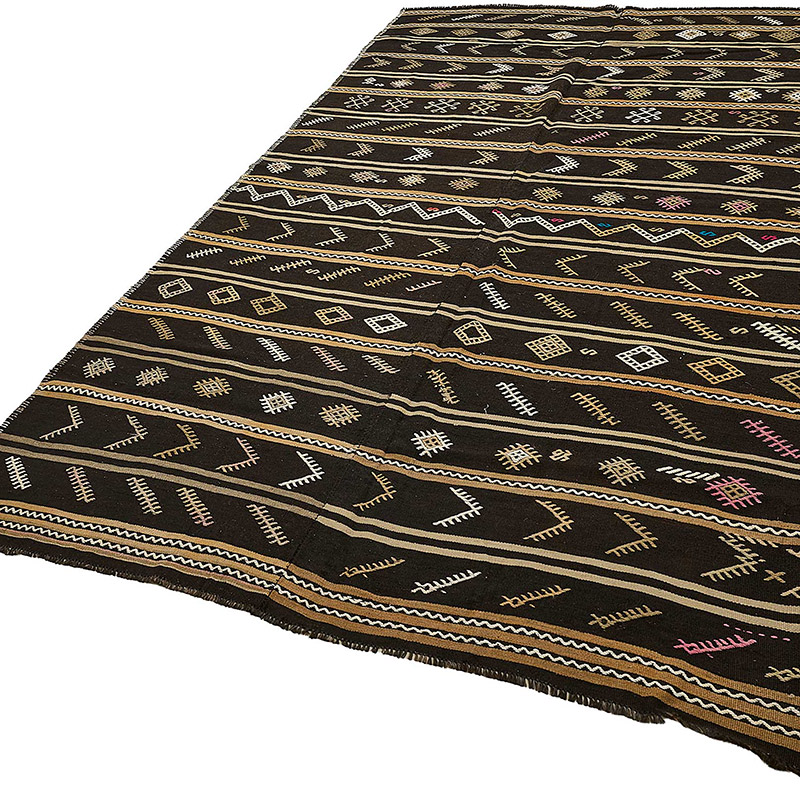 Vintage Anatolian Kilim Rug - 6' 4" x 10' 11" (76" x 131") - K0093683