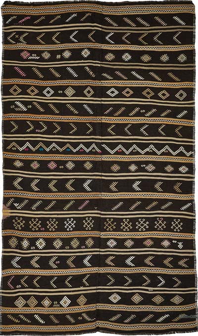 Vintage Anatolian Kilim Rug - 6' 4" x 10' 11" (76" x 131")