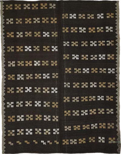 Vintage Anatolian Kilim Rug - 7' 2" x 9' 4" (86" x 112")