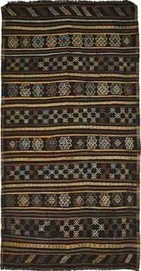 Vintage Anatolian Kilim Rug - 5' 7" x 10' 9" (67" x 129")