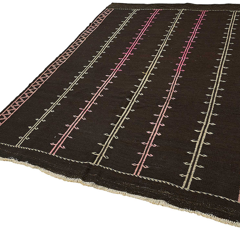 Vintage Anatolian Kilim Rug - 6' 2" x 8' 7" (74" x 103") - K0093689