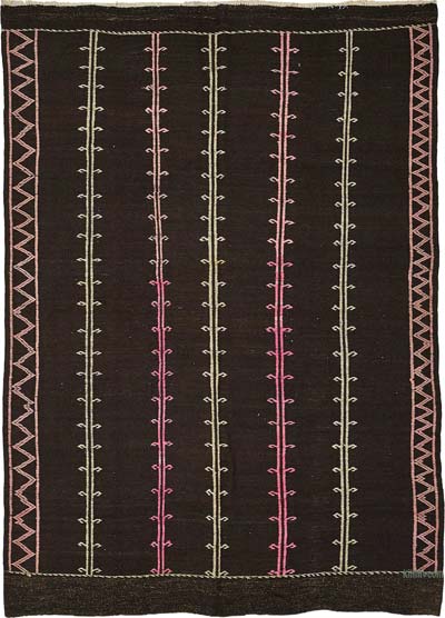 Vintage Anatolian Kilim Rug - 6' 2" x 8' 7" (74" x 103")