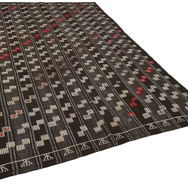 Vintage Anatolian Kilim Rug - 5' 11" x 9' 3" (71" x 111") - K0093690