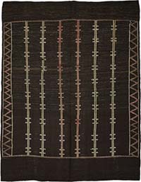 Vintage Anatolian Kilim Rug - 7'  x 8' 8" (84" x 104")