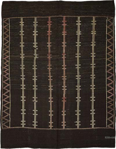 Vintage Anatolian Kilim Rug - 7'  x 8' 8" (84" x 104")