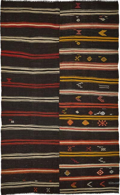 Vintage Anatolian Kilim Rug - 7' 5" x 11' 11" (89" x 143")