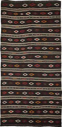 Vintage Anatolian Kilim Rug - 6' 3" x 12' 6" (75" x 150")