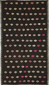 Vintage Anatolian Kilim Rug - 5' 10" x 9' 11" (70" x 119")