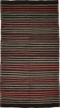 Vintage Anatolian Kilim Rug - 5' 10" x 10' 8" (70" x 128")