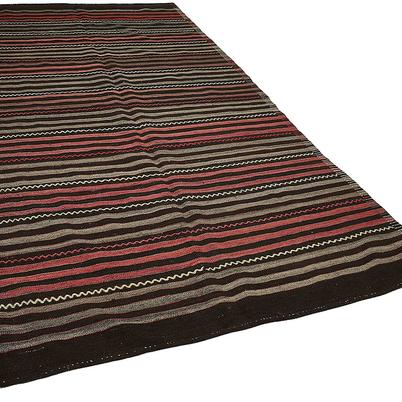 Vintage Anatolian Kilim Rug - 5' 10" x 10' 8" (70" x 128") - K0093699