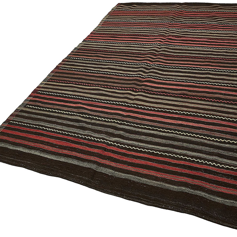Vintage Anatolian Kilim Rug - 5' 10" x 10' 8" (70" x 128") - K0093699