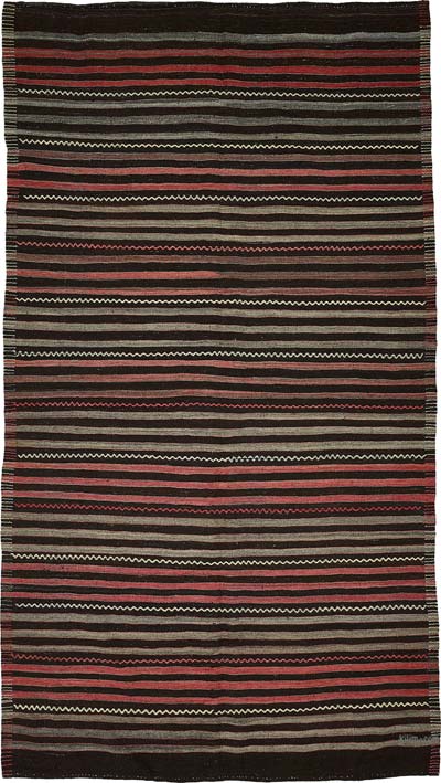 Vintage Anatolian Kilim Rug - 5' 10" x 10' 8" (70" x 128")