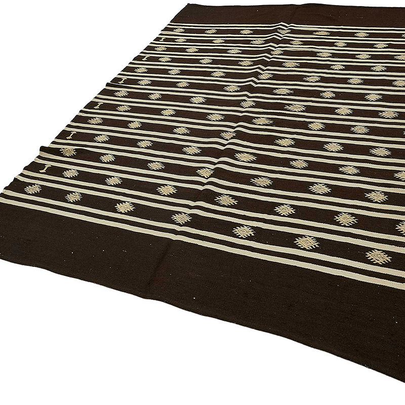 Vintage Anatolian Kilim Rug - 6' 6" x 9' 7" (78" x 115") - K0093701