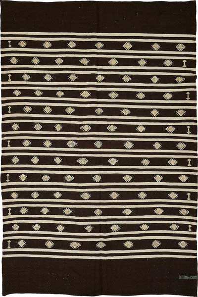 Vintage Anatolian Kilim Rug - 6' 6" x 9' 7" (78" x 115")