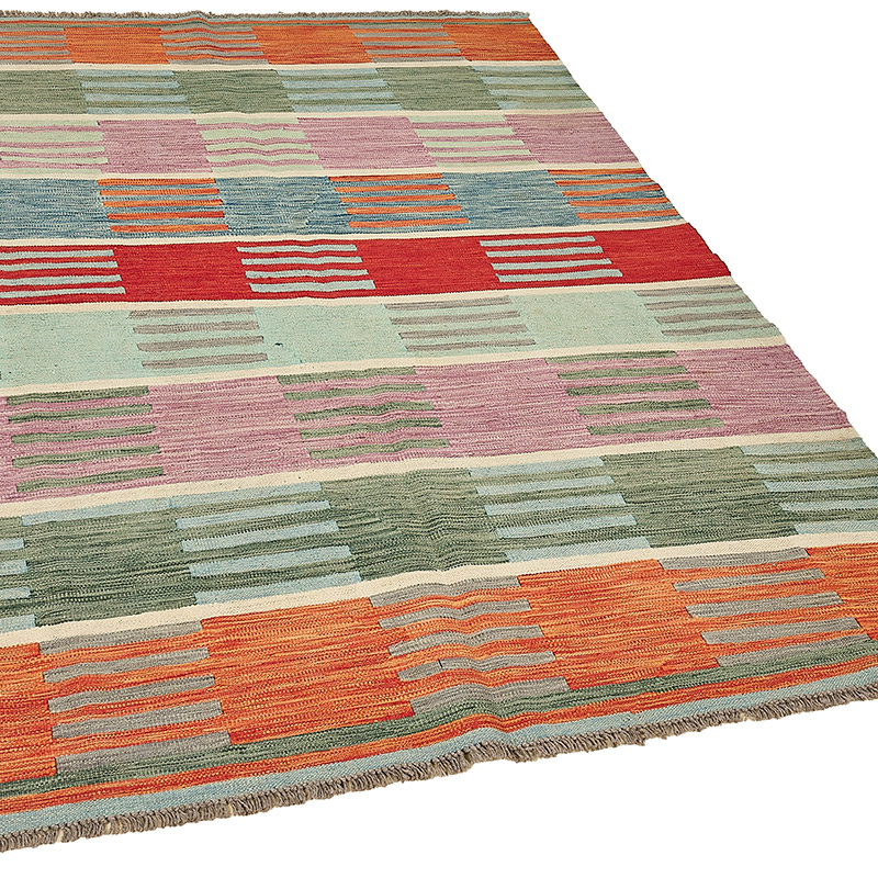 New Hand-Woven Kilim Rug - K0093716