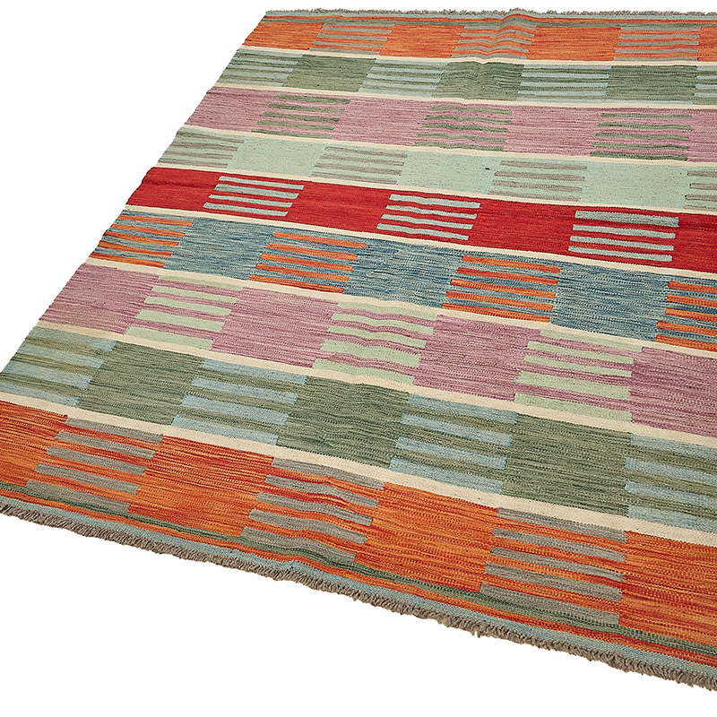 New Hand-Woven Kilim Rug - K0093716