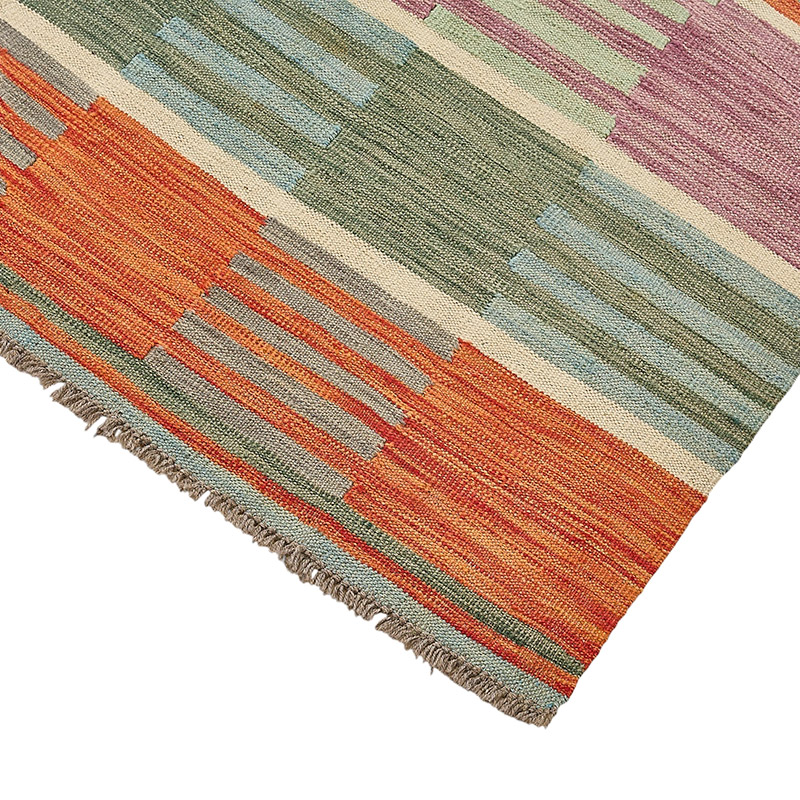 New Hand-Woven Kilim Rug - K0093716