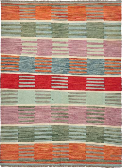 New Hand-Woven Kilim Rug