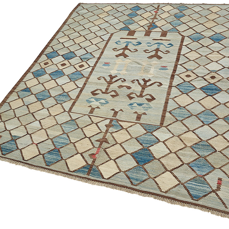 New Hand-Woven Kilim Rug - K0093718