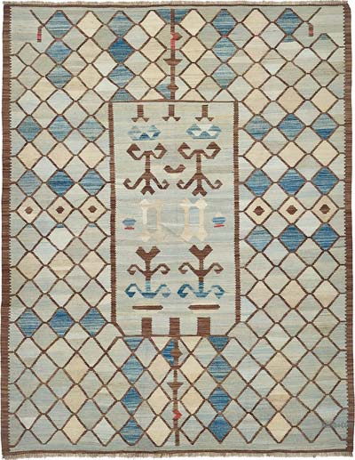New Hand-Woven Kilim Rug