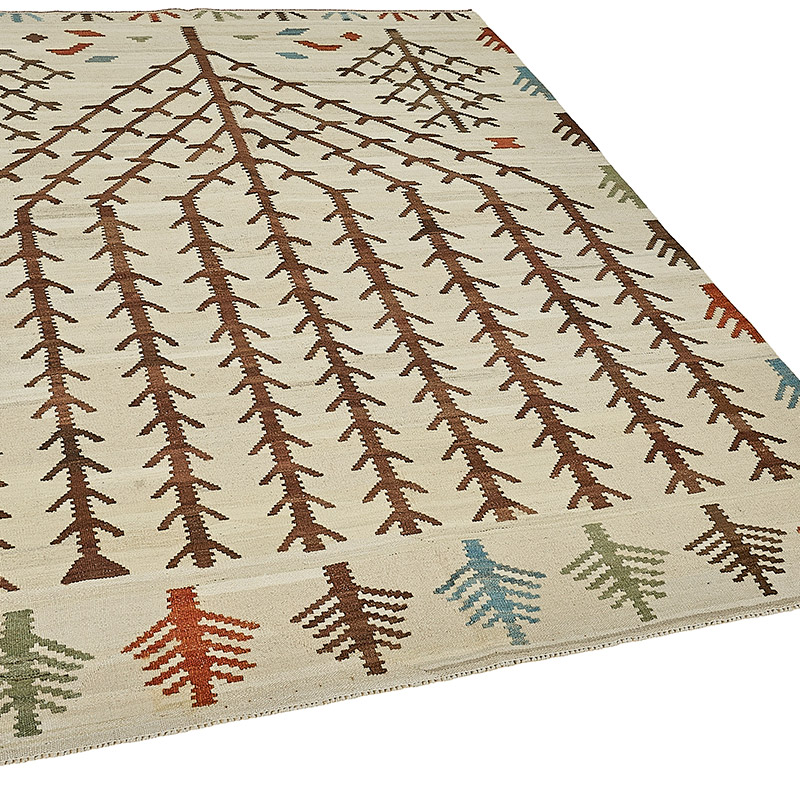 New Hand-Woven Kilim Rug - K0093719