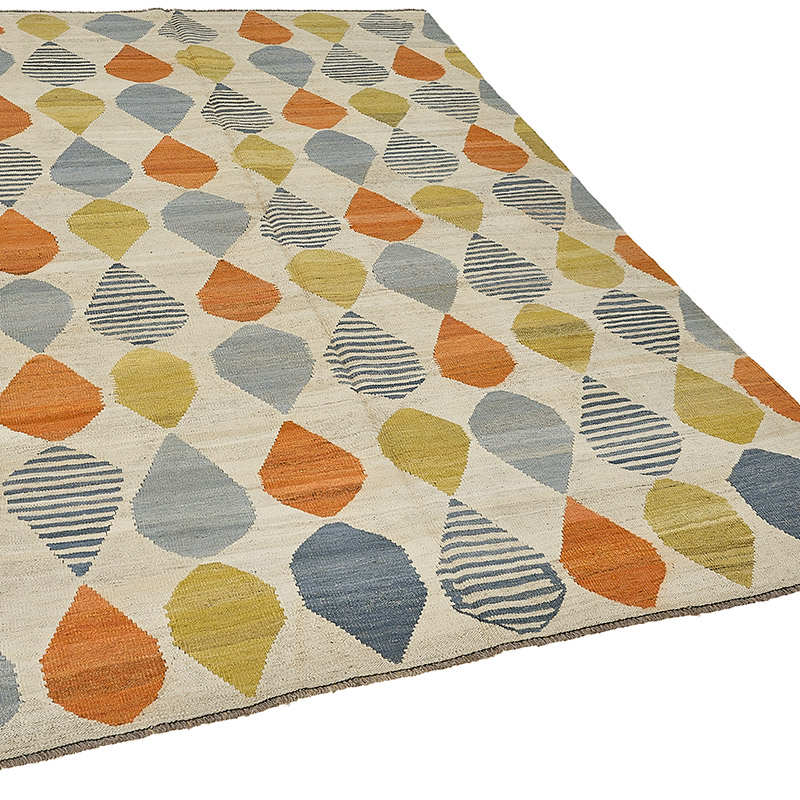 New Hand-Woven Kilim Rug - K0093725