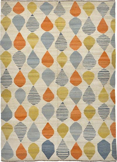 New Hand-Woven Kilim Rug