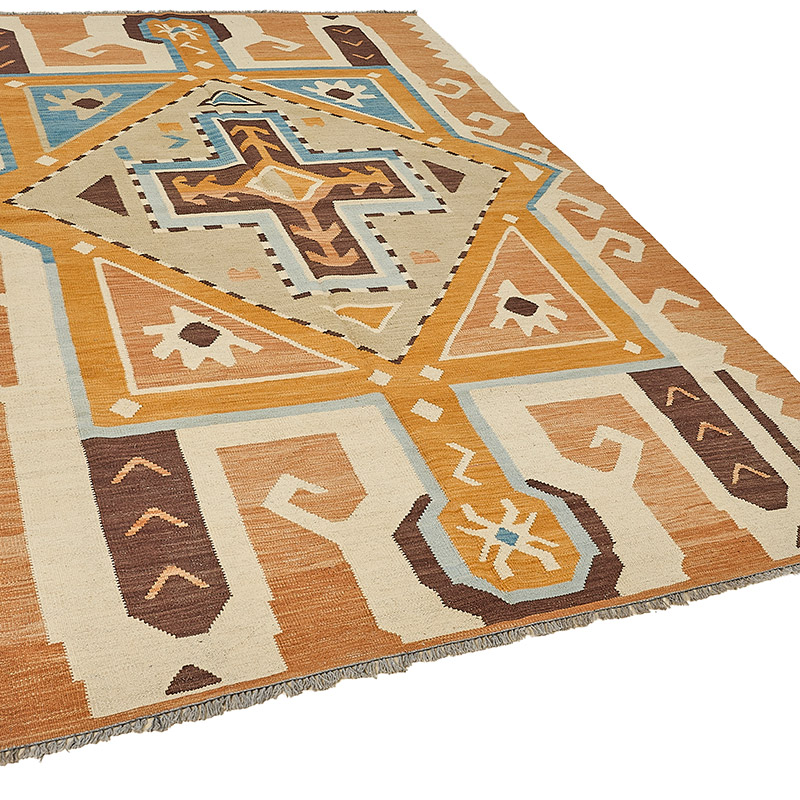 New Hand-Woven Kilim Rug - K0093727