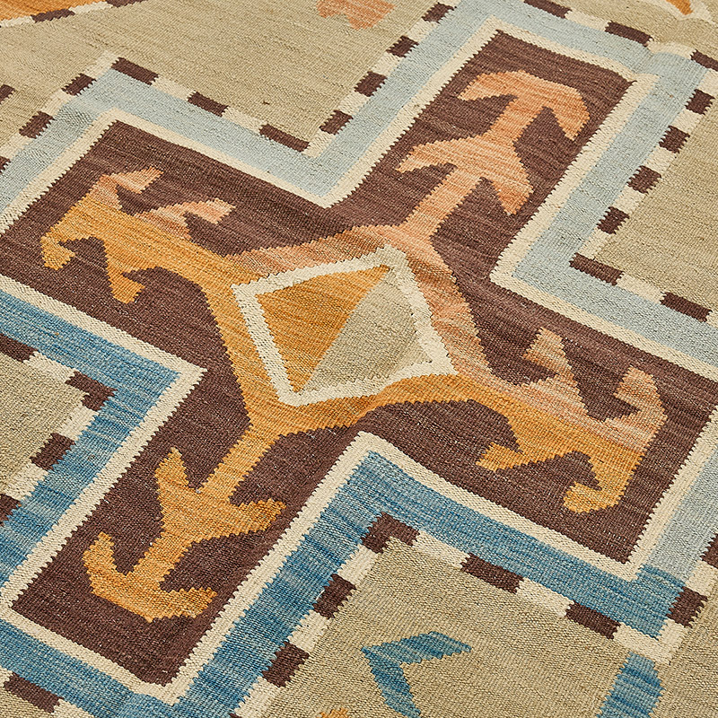New Hand-Woven Kilim Rug - K0093727