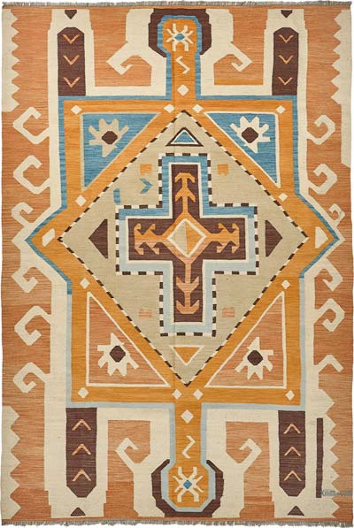 New Hand-Woven Kilim Rug