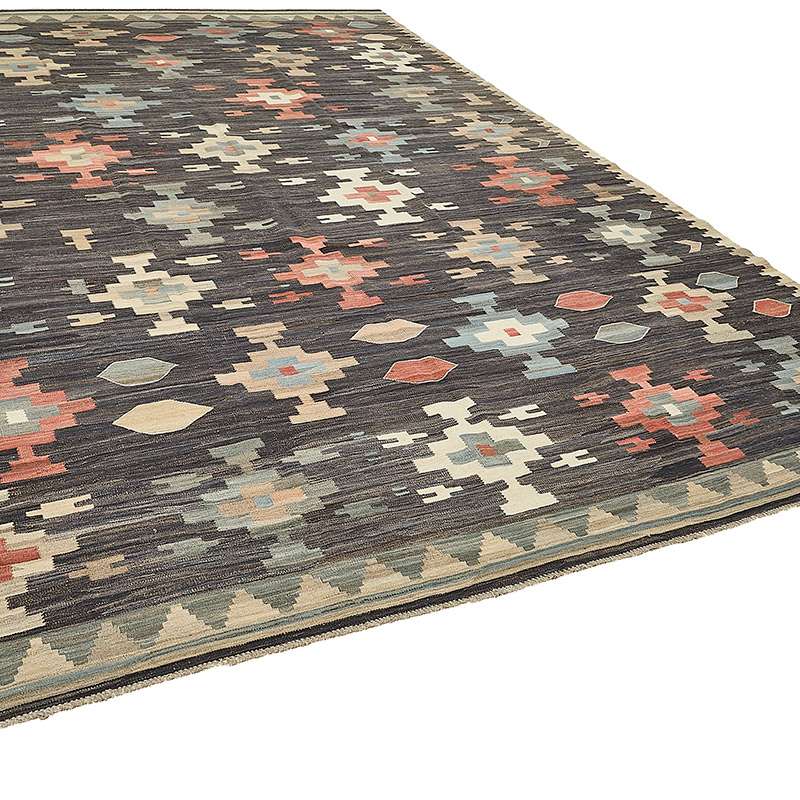 New Hand-Woven Kilim Rug - K0093728