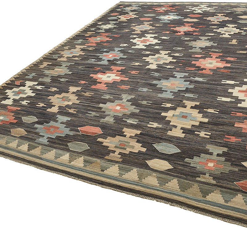 New Hand-Woven Kilim Rug - K0093728