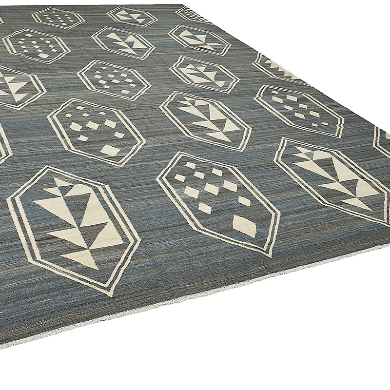 New Hand-Woven Kilim Rug - K0093729