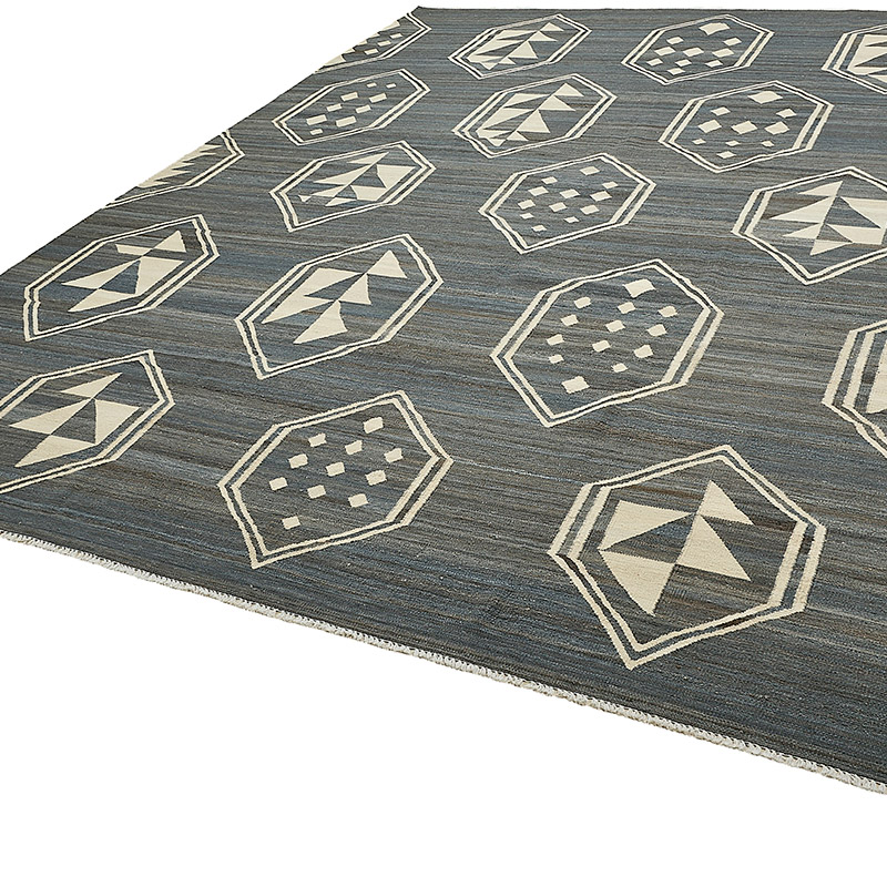 New Hand-Woven Kilim Rug - K0093729