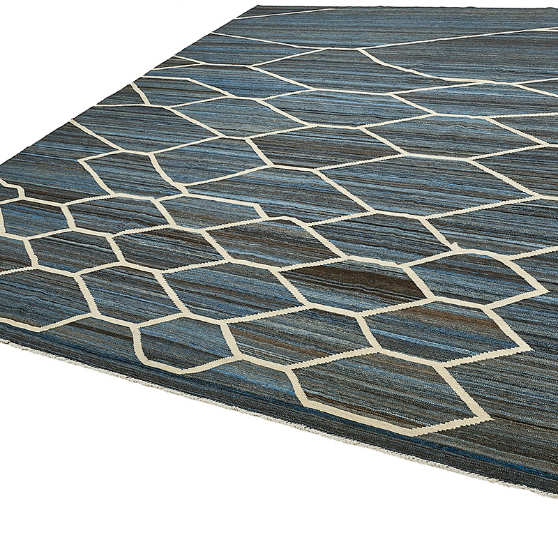 New Hand-Woven Kilim Rug - K0093730