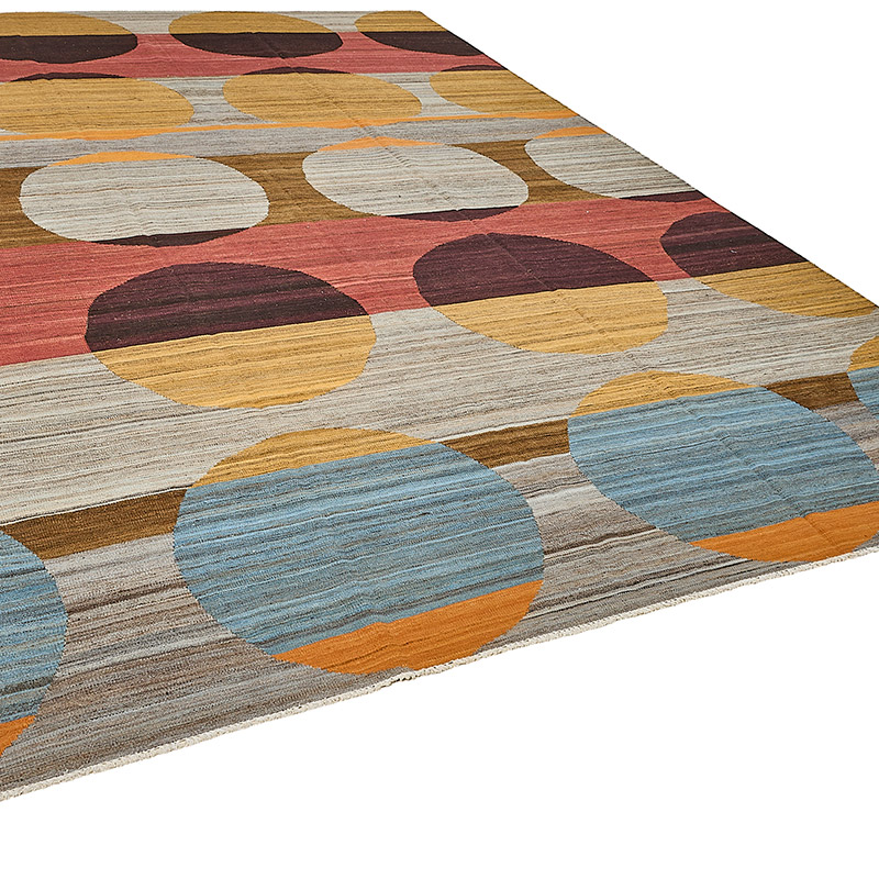 New Hand-Woven Kilim Rug - K0093732