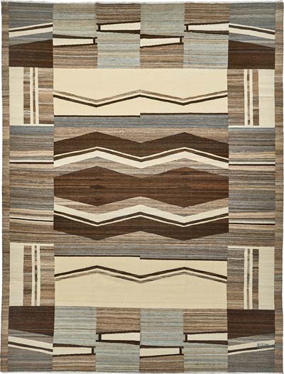 New Hand-Woven Kilim Rug