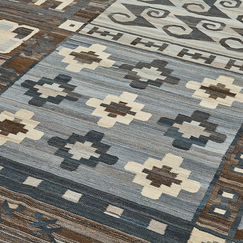 New Hand-Woven Kilim Rug - K0093736