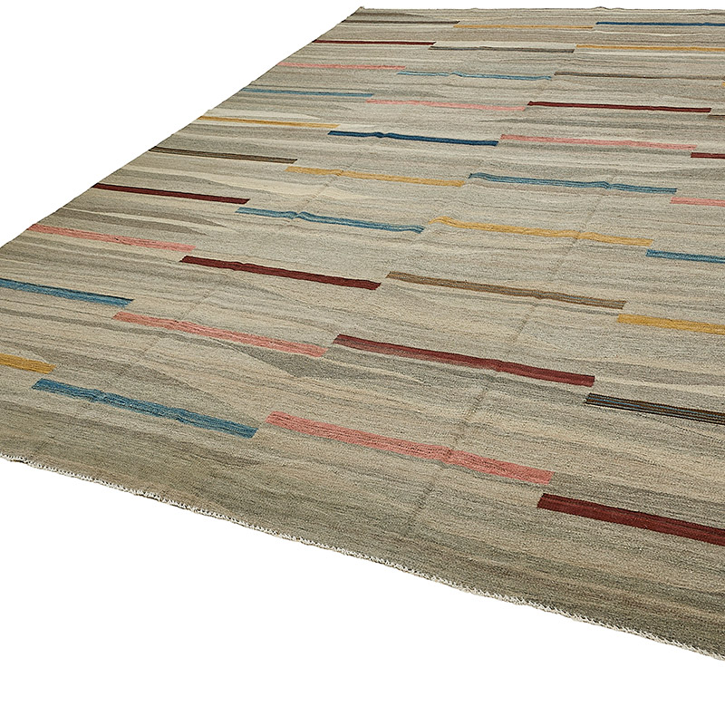 New Hand-Woven Kilim Rug - K0093738