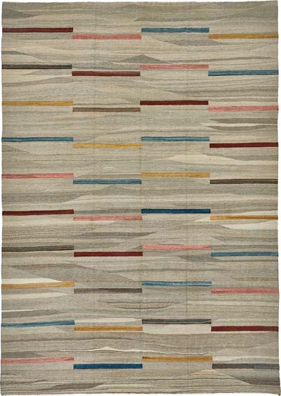 New Hand-Woven Kilim Rug