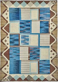 New Hand-Woven Kilim Rug