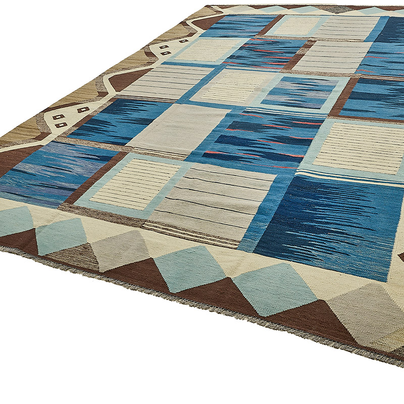 New Hand-Woven Kilim Rug - K0093742