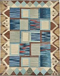 New Hand-Woven Kilim Rug