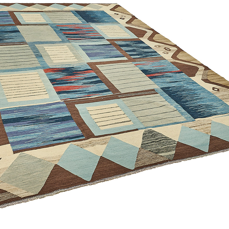 New Hand-Woven Kilim Rug - K0093751