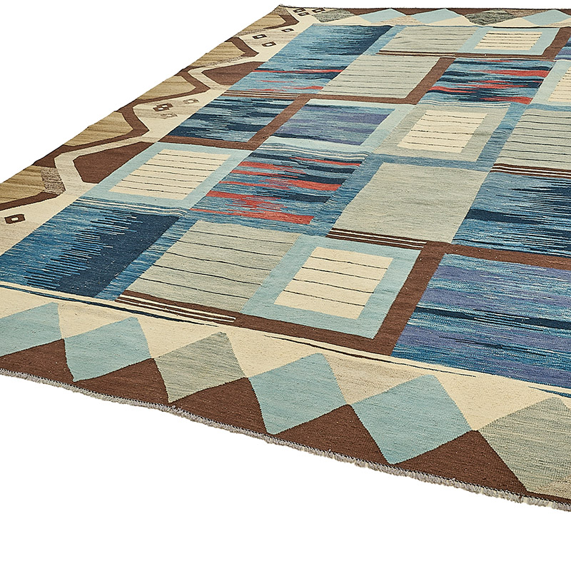 New Hand-Woven Kilim Rug - K0093751