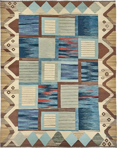 New Hand-Woven Kilim Rug