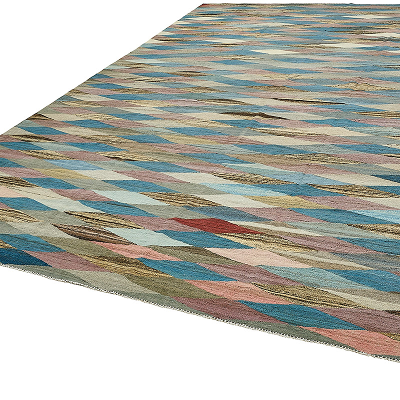 New Hand-Woven Kilim Rug - K0093752