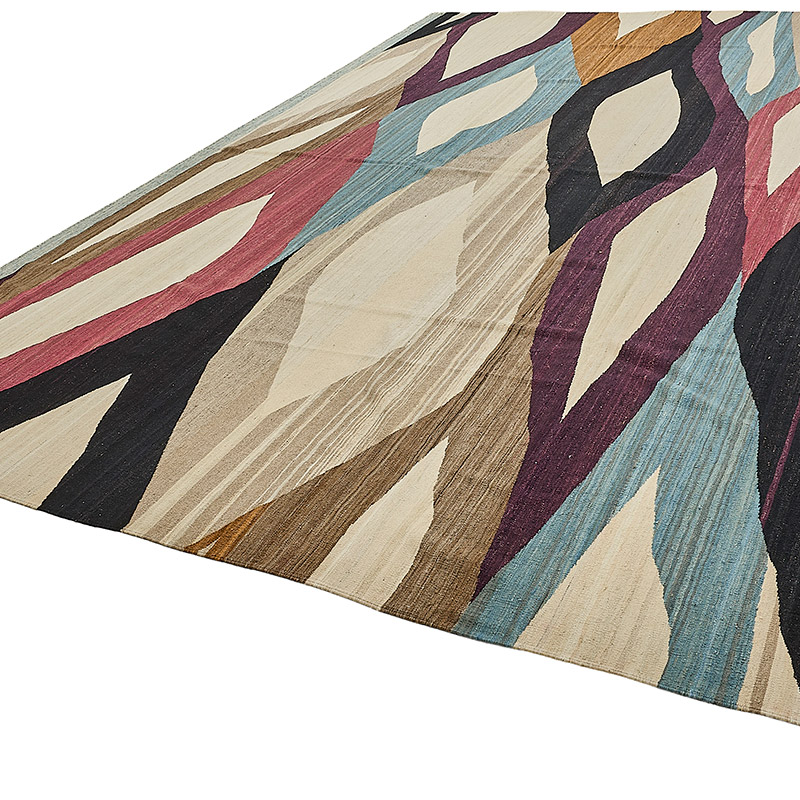 New Hand-Woven Kilim Rug - K0093767