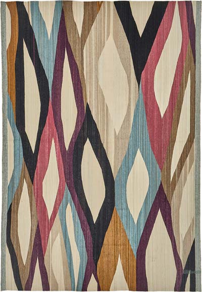 New Hand-Woven Kilim Rug